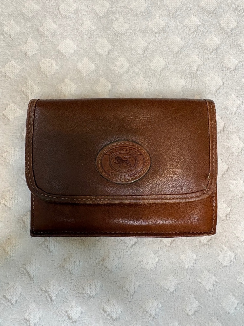 Vintage Buxton Top Grain Cowhide Leather Wallet | Brown